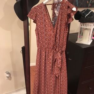 Boho wrap maxi dress from Nordstrom - like new!